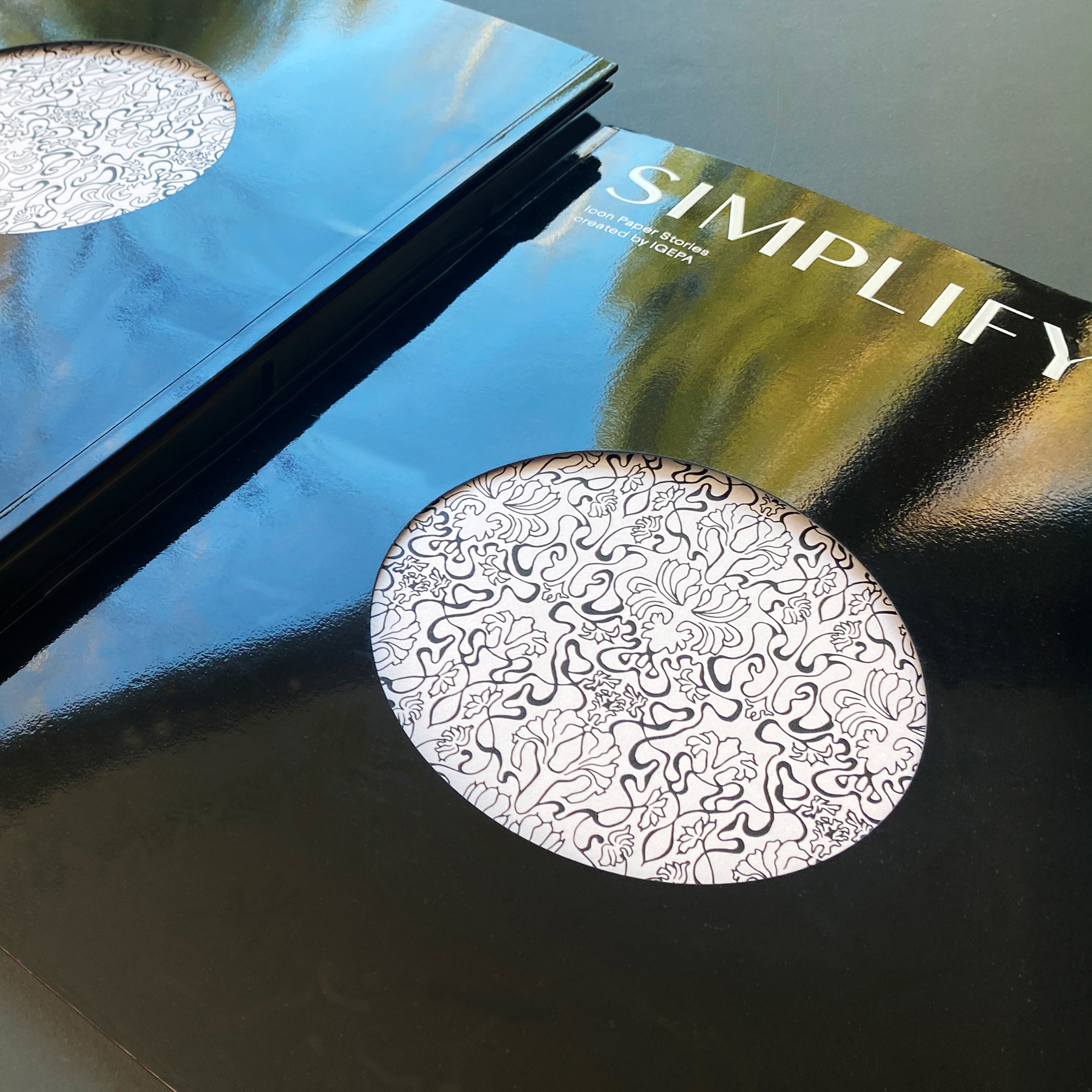 Ein Blick auf das Cover des Magazins SIMPILFY, Icon paper Stories created by IGEPA, Ausgabe 8